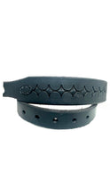 Load image into Gallery viewer, Slim Black Belt with Floral

