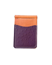 Load image into Gallery viewer, Purple Ostrich Money Clip
