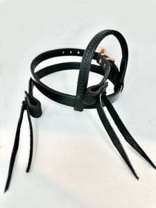 Black 3/4” Single Buckle Slide Ear