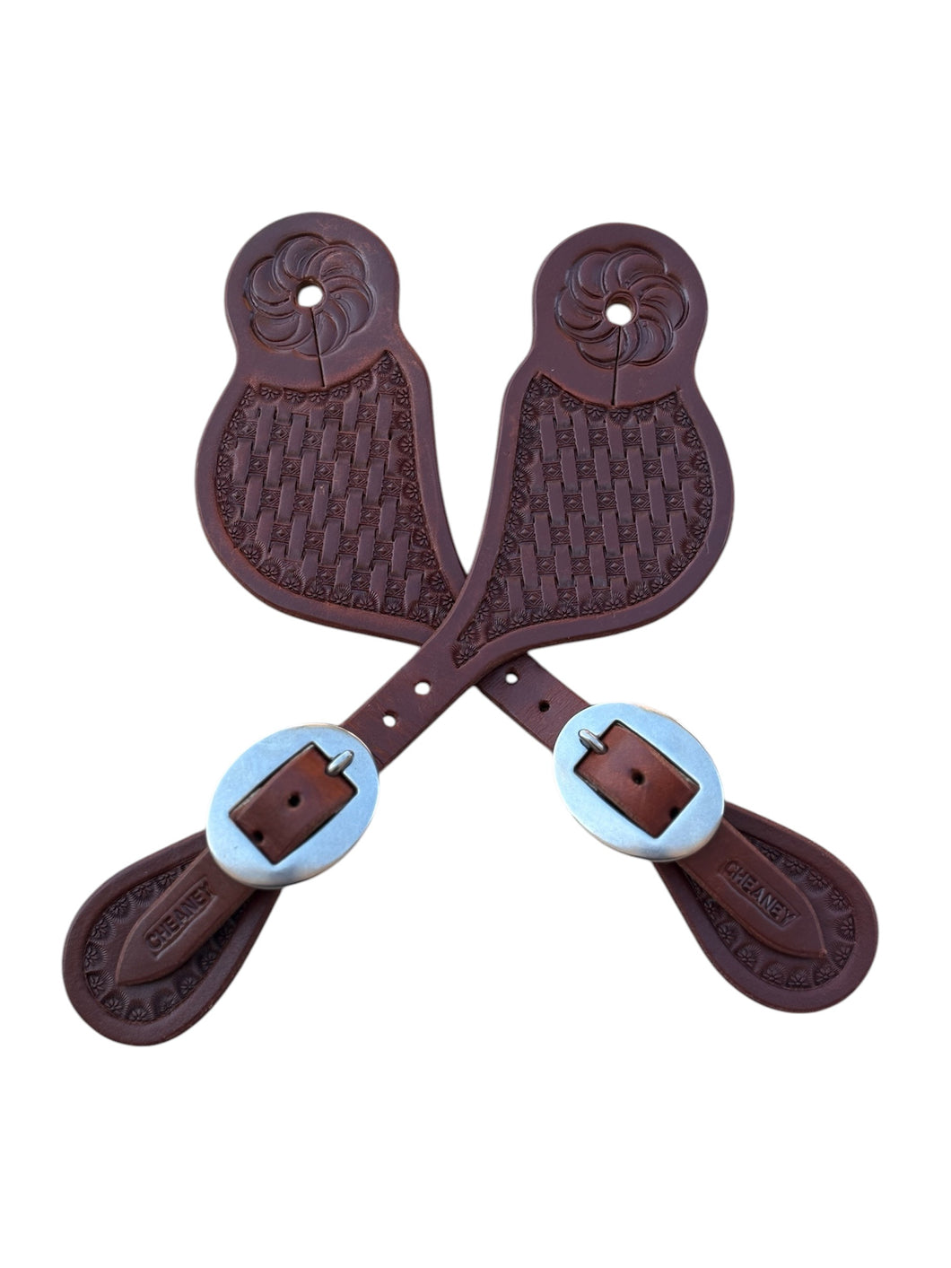 Men’s Basket Stamped Spur Straps